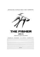 Fisher 400-CX - Owners Manual 